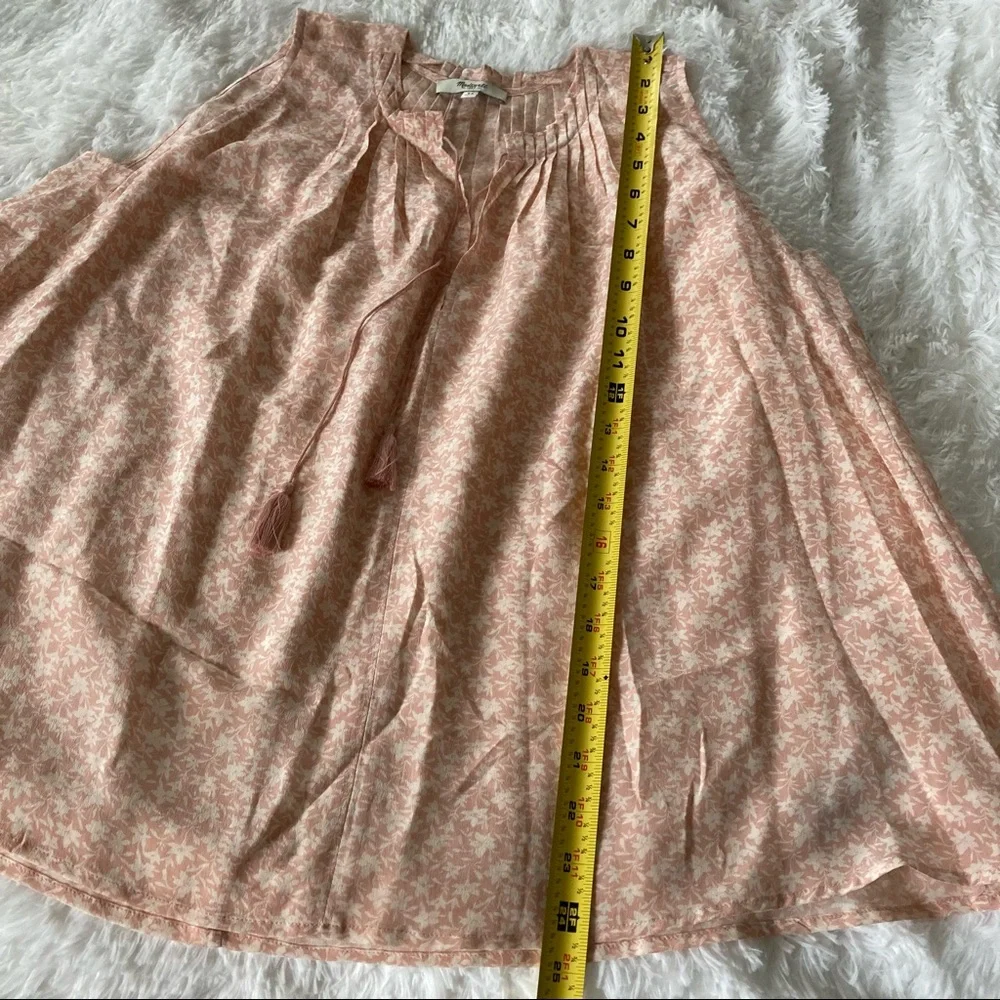 Madewell Bellshift Nightlily Pink Silk Blouse Size XS - Picture 7 of 9